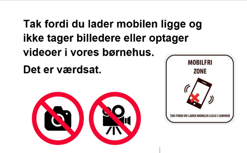 Ikke brug af private mobiler
